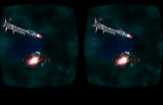  Cardboard 3D VR Space FPS game: Take a screenshot